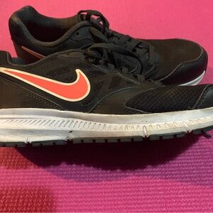 Nike Black and White Sneakers with Red Swoosh (women’s US size 6)